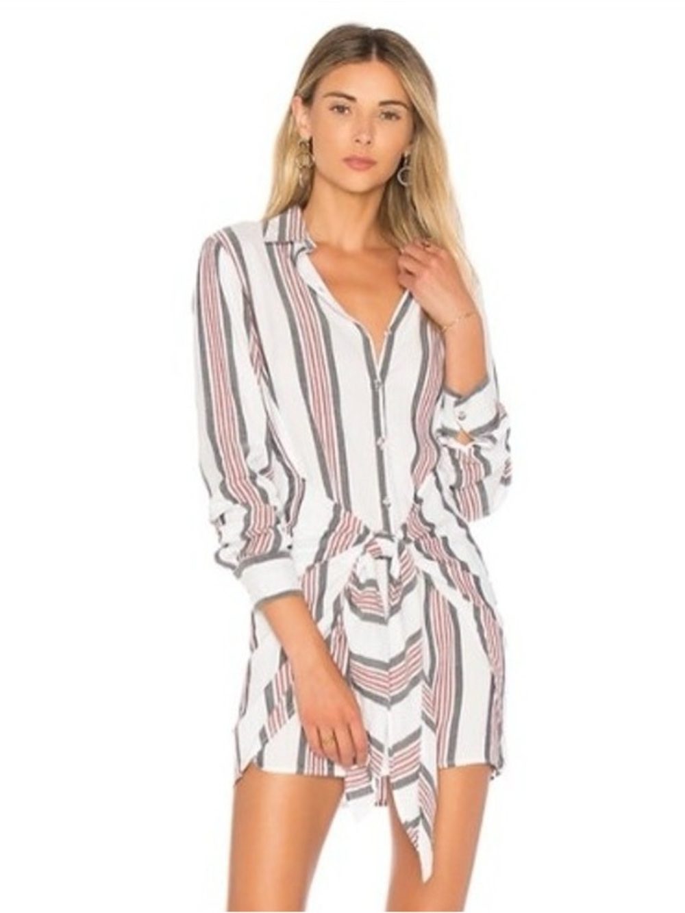 L'Acadamie Womens Small Striped Cloudline Dress